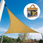 WTools Napvitorla háromszög alakú 3x3x3m okkersárga 170gr/m2 (2167805)