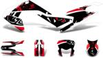 Motomotors Dekor / matricakészlet fekete-fehér-piros matt Aprilia SX50 2018- Euro4-hez Motomotors Vázak, idomok, kiegészítők Idomok, burkolat elemek