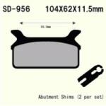 Wesrah Vesrah VD-956 fékbetét Wesrah Futómű és fék alkatrészek Fékbetétek (tárcsafék)