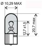 RMS T10 12V 5W izzó RMS Elektronika Világítások Izzók 12V-os izzók