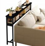 Home Design Konzol Loft Asztal Kanapé Oldalsó Polc Nappali Polc Fekete 102x100x20 (KONSOLA6)