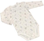 Dalma Hosszú Ujjú Body - Fehér/Bézs/Kék Nyuszis - 80