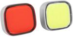 NEWTON 36B LED-es akkumulátoros lámpaszett, USB-ről tölthető, nyeregre vagy kormányra, fekete (rögzítőkkel) NEWTON Bicikli alkatrészek Kerékpáros kiegészítők Kerékpár világítások és visszaverők
