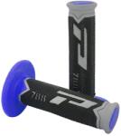 PROGRIP 788 TRIPLE DENSITY MOTORKERÉKPÁR MARKOLAT CROSS-MX, ZÁRT VÉGŰ, SZÜRKE/FEKETE/KÉK, 115mm (PÁR) ProGrip Bicikli alkatrészek Kerékpár alkatrészek Kerékpár kormányszalagok és markolatok