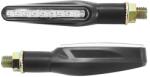 Avoc motorkerékpár irányjelző, szekvenciális LED, SAGAE ABS ház, átlátszó-fekete (hossz: 87mm, magasság: 19mm, szélesség: 25mm, EEC jóváhagyás, pár) Avoc Elektronika Világítások Indexek