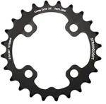 Stronglight 24T lánckerék MTB-hez, 64 mm, 2x10, belső, fekete, 4 karos, 10 sebességes, SHIMANO XT M785-hez (külső 38T-hez), menetes nélküli, 3, 5 mm vastagság STRONGLIGHT Bicikli alkatrészek Kerékpár alkatrészek 
