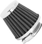 Top Performances KN típusú légszűrő, króm, egyenes rögzítés, 42 mm Top Performances Motor alkatrészek Légszűrők Légszűrők (tuning, univerzális)