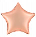 PartyPal Fólia lufi Csillag Rózsaszín Arany Rose Gold Matt 45cm Héliumos