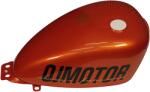 QJ-MOTOR üzemanyagtartály narancssárga, matricával, SRV 125 QJ-MOTOR Vázak, idomok, kiegészítők Benzintankok