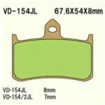 Wesrah VD-154/2RJL fékbetét Wesrah Futómű és fék alkatrészek Fékbetétek (tárcsafék)