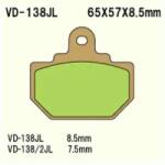 Wesrah VD-138JL fékbetét Wesrah Futómű és fék alkatrészek Fékbetétek (tárcsafék)