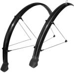 Stronglight 700-as sárvédő országúti kerékpárhoz, 35 mm, fekete (pár - első/hátsó), Mixclip rögzítéssel, rozsdamentes pálcákkal és sárfogóval STRONGLIGHT Bicikli alkatrészek Kerékpáros kiegészítők Kerékpár sárvéd