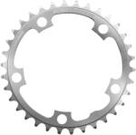Stronglight lánctányér országúti kerékpárhoz, 5 karos, 34T, 110 mm, belső, ezüst, alumínium, 9-10 sebesség (SHIMANO típus) STRONGLIGHT Bicikli alkatrészek Kerékpár alkatrészek Kerékpár lánctányérok