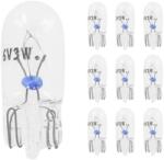 Flösser 6V 3W szabvány műszerfal és irányjelző izzó, W3W, W2, 1x9, 5D foglalat, átlátszó (10 db/csomag) FLOSSER Elektronika Világítások Izzók 6V-os izzók