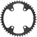 Stronglight 4 karos 110 mm országúti lánctányér Shimano Ultegra R8100/105 R7100-hoz, 44 fogas, belső, fekete alu, 12 sebességes, külsőhöz: 56 fogas STRONGLIGHT Bicikli alkatrészek Kerékpár alkatrészek Kerékpár lá