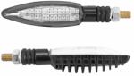 Avoc SAGATA 24 LED-es motorkerékpár irányjelző, szekvenciális, ABS ház, átlátszó-fekete (hossz: 103 mm, magasság: 25 mm, szélesség: 26 mm, EEC jóváhagyással) Avoc Elektronika Világítások Indexek
