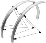 Stronglight Urban-Trekking sárvédő készlet, 28'', 48 mm, ezüst, rozsdamentes acél merevítőkkel (teljes szett) STRONGLIGHT Bicikli alkatrészek Kerékpáros kiegészítők Kerékpár sárvédők