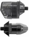 Avoc MINI 3RS ABS házú motorkerékpár irányjelző, füst-fekete (hossz: 38 mm, magasság: 25 mm, szélesség: 26 mm, párban) (ideális MP3 modellekhez), EEC jóváhagyott Avoc Elektromos alkatrészek Világítás és fé