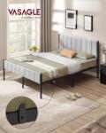 VASAGLE Cadru de pat Vasagle Gri 207x161.5x104 cm (RMB975G01)