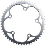 MICHE lánctányér országúti kerékpárhoz, 5 karos, 52T, Ø135, CAMPAGNOLO, külső, ezüst, alumínium, (Square Tapered), 9-10 sebesség MICHE Bicikli alkatrészek Kerékpár alkatrészek Kerékpár lánctányérok