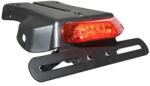 Replay rendszámtábla tartó + LED-es hátsó lámpa piros, fekete rendszámtábla tartóval (CEE engedélyezett) (hossz: 150 mm, magasság: 52 mm, szélesség: 128 mm) REPLAY Vázak, idomok, kiegészítők Rendszámtábla ta