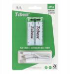 Tcbest R6 (aa) 1600 mAh akkumulátor Type-C aljzattal Usb kábel (TCBEST)