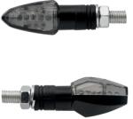 TAAC FR17 motorkerékpár irányjelző, 9 LED, füst-fekete (M8, hossz: 54 mm, magasság: 20 mm), prémium minőség, ECE minősítés, párban TAAC Elektronika Világítások Indexek