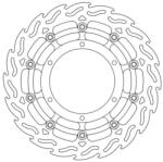 Moto Master Első úszó féktárcsa Moto Master Flame Street 320 mm XTX 660 Moto Master Futómű és fék alkatrészek Féktárcsák