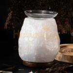  FEHÉR Himalája Aromalámpa - ÜVEG tállal (SL-ARUV-W)