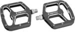 SWITCH Lapos pedál MTB, downhill, BMX-hez, alumínium, ezüst, Ø 9/16, ezüst tüskékkel (pár) SWITCH Bicikli alkatrészek Kerékpár alkatrészek Kerékpár pedálok