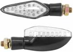 Avoc HIRO 18 LED-es motorkerékpár irányjelző pár, átlátszó-fekete (hossz: 99 mm, magasság: 30 mm, szélesség: 40 mm, EEC jóváhagyott) Avoc Elektronika Világítások Indexek