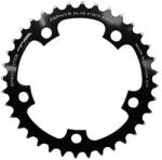 Specialites Ta ZEPHYR lánctányér országúti kerékpárhoz, 5 karos, 36T, Ø110 mm, belső, fekete alumínium, 7075, Shimano típushoz, 9-10 sebesség SPECIALITES TA Bicikli alkatrészek Kerékpár alkatrészek Kerékpár lánctány