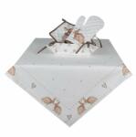 Clayre & Eef Húsvéti nyuszis asztalterítő - 100x100cm - Bunnies in Love