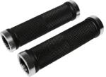 NEWTON GRIP Diamond fekete markolat MTB-urban kerékpárhoz, dupla zárral, CHC ezüst, L130mm (pár) NEWTON Bicikli alkatrészek Kerékpár alkatrészek Kerékpár kormányszalagok és markolatok