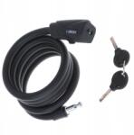 qlka Kerékpár biztonsági zár hosszú spirál kulcsos 150cm (5056_qlka_gabB)