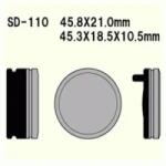 Wesrah VD-110 fékbetét Wesrah Futómű és fék alkatrészek Fékbetétek (tárcsafék)