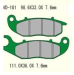 Wesrah VD-181 fékbetét Wesrah Futómű és fék alkatrészek Fékbetétek (tárcsafék)