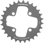 Stronglight HT3 lánctányér MTB-hez, 4 karos, 28 fog, 64 mm, 2x10 belső, fekete, Shimano XTR M980 (külső 36 foghoz), menet nélküli, 10 sebességes STRONGLIGHT Bicikli alkatrészek Kerékpár alkatrészek Kerékpár lánct