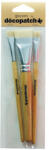 Décopatch Kreatív ecsetkészlet Clairefontaine Décopatch 3 db/csomag selyem (PACKPCSOIEO) - papir-bolt