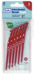 TePe Fogköztisztító kefe 0, 5 mm piros Interdental Brush Angle TePe 6 db (7317400011530)