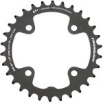 Stronglight CT2 MTB lánctányér 30T, 80 mm átmérő, 2x10, belső, fekete, 4 karos, 10 sebességes SRAM, menetes furat nélkül, 3, 5 mm vastag STRONGLIGHT Bicikli alkatrészek Kerékpár alkatrészek Kerékpár lánctányérok