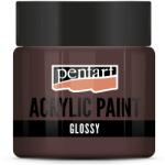 Pentart Fényes akrilfesték 50 ml sötétbarna (PA-2054)