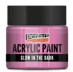 Pentart GLOW sötétben világító akrilfesték 30 ml pink (PA-16482)