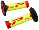 PROGRIP 788 Off Road markolat, háromrétegű, speciális kiadás, piros-sárga-fekete, 115 mm (pár), cross-mx ProGrip Bicikli alkatrészek Kerékpár alkatrészek Kerékpár kormányszalagok és markolatok