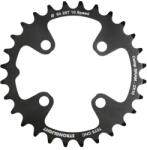 Stronglight MTB lánctányér 28T, 64 mm, 2x10, belső, fekete, 4 karos, SRAM XO+SHIMANO (kivéve XT-XTR), menetes nélküli, 3, 5 mm vastag STRONGLIGHT Bicikli alkatrészek Kerékpár alkatrészek Kerékpár lánctányérok