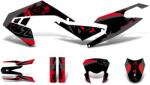 Motomotors Dekor / matricakészlet fekete-piros-szürke matt Aprilia SX50 2018- Euro4-hez Motomotors Vázak, idomok, kiegészítők Idomok, burkolat elemek