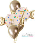  Héliumos luficsokor szülinapra, 7-es számmal - INGYENES GLS szállítással (LUFI599945)