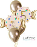  Héliumos luficsokor szülinapra, 5-ös számmal - INGYENES GLS szállítással (LUFI839944)