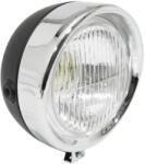 SELECTION P2R (Motorisé) SELECTION P2R első fényszóró Peugeot 103, MBK 51 mopedezhez, kerek, Ø130 mm, fekete (BA15S izzóval) SELECTION P2R (Motorisé) Elektronika Világítások Fényszórók (OEM)