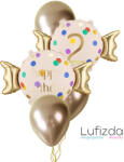  Héliumos luficsokor szülinapra, 2-es számmal - INGYENES GLS szállítással (LUFI567925)